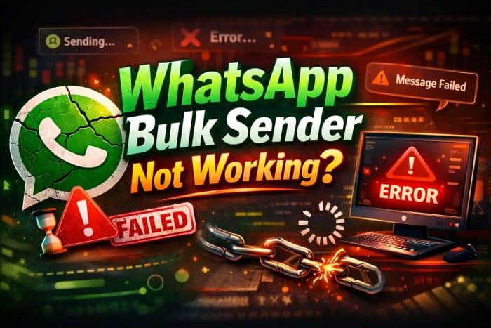 WhatsApp Bulk Sender Not Working Why Wasender & Bulk SMS Campaigns Suddenly Fail (And How to Fix It Properly)