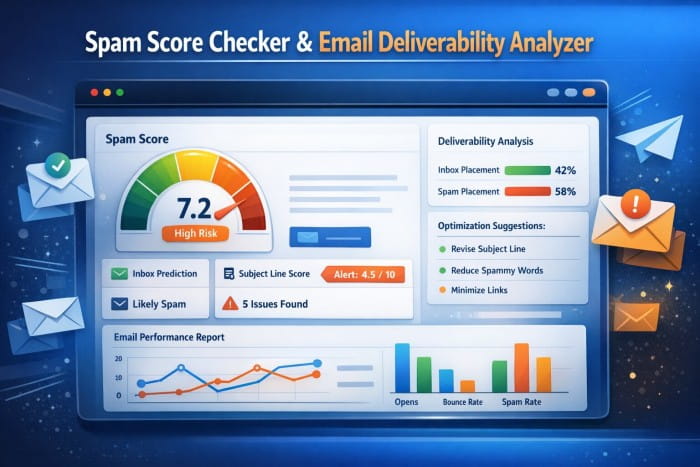 Email Deliverability & Spam Analyzer Check Spam Score, Improve Inbox Placement & Boost Open Rates
